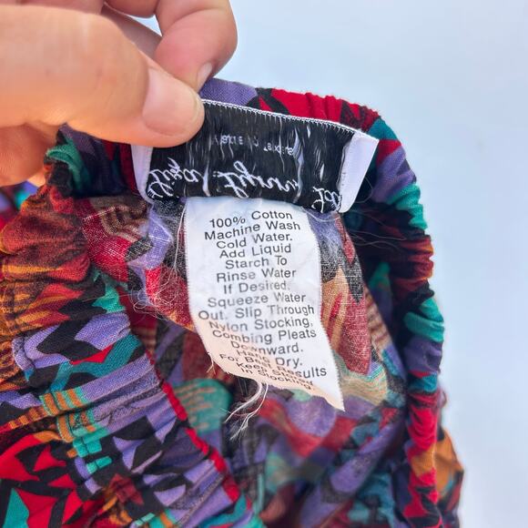 Vintage Liza Lynn Long Midi Aztec Southwestern Skirt Western Boho Medium - Picture 7 of 8